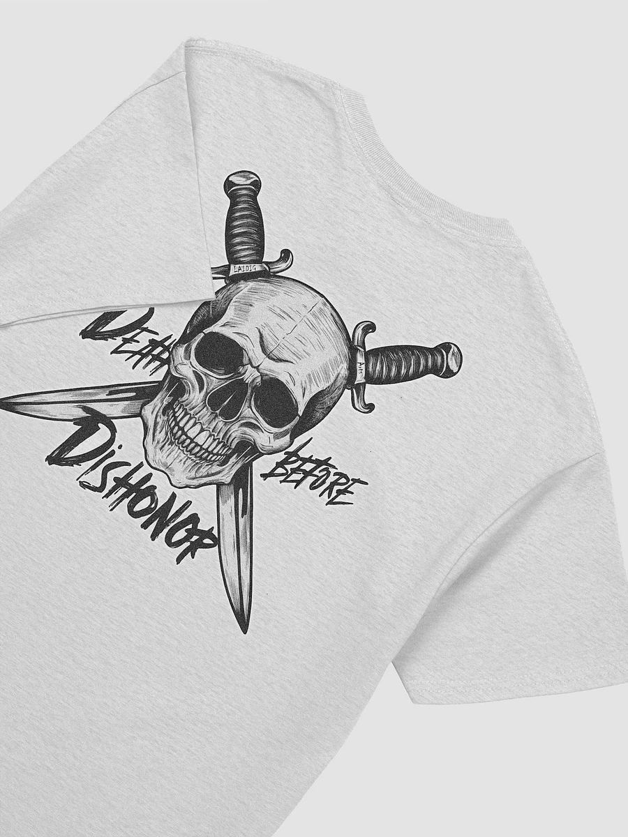 Death Before Dishonor Glow Skull And Blades T-shirt product image (44)