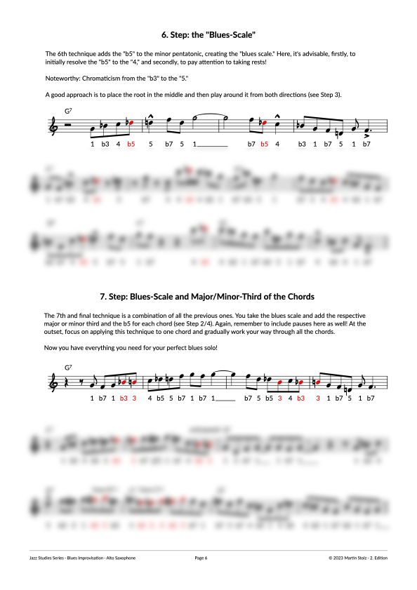 7 Steps to the perfect Blues-Solo - Alto Saxophone product image (6)