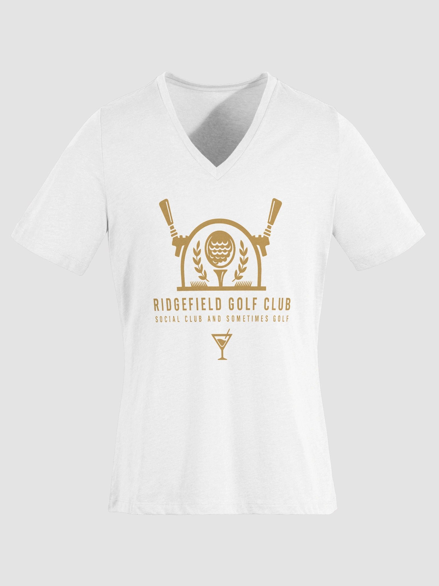Ridgefield Golf Club Logo Women's V-Neck Tee product image (22)