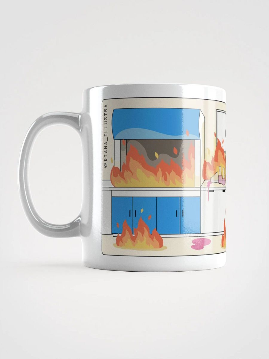 "Laboratorio en llamas" (SPANISH) Ceramic mug product image (6)