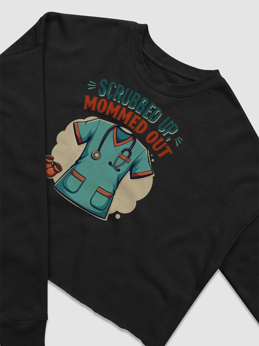 Mom med Out & Scrubbed Up Crop Sweatshirt product image (8)
