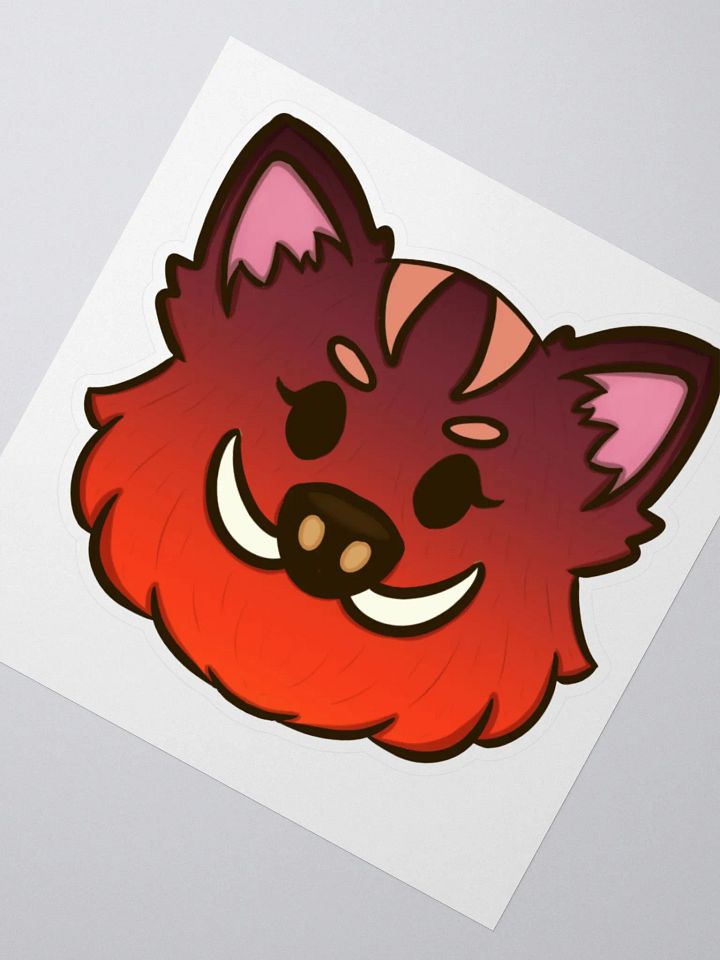 1 year Boar Badge Sticker product image (2)