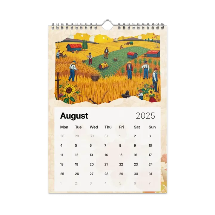 FOLK ART WALL CALENDAR 2025 product image (2)