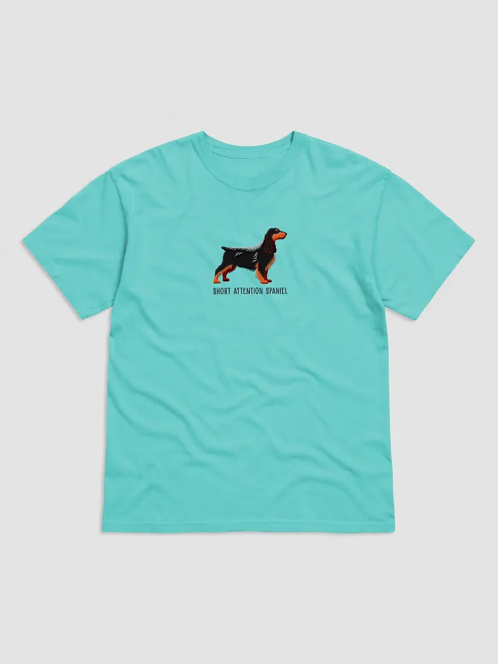 Short Attention Spaniel T-Shirt(Embroidered) of a Field Spaniel(Black & Tan) product image (25)