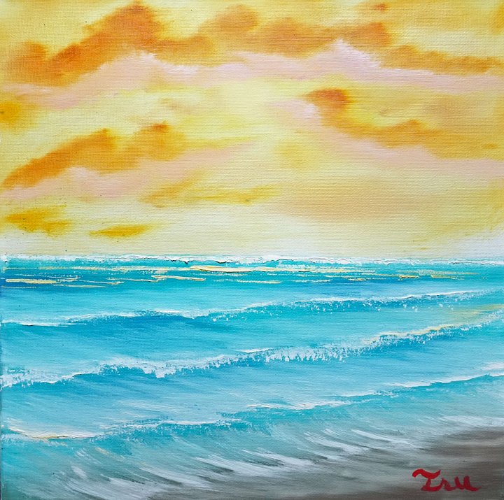 The Pastel Morning (Original) 12x12 Canvas product image (1)