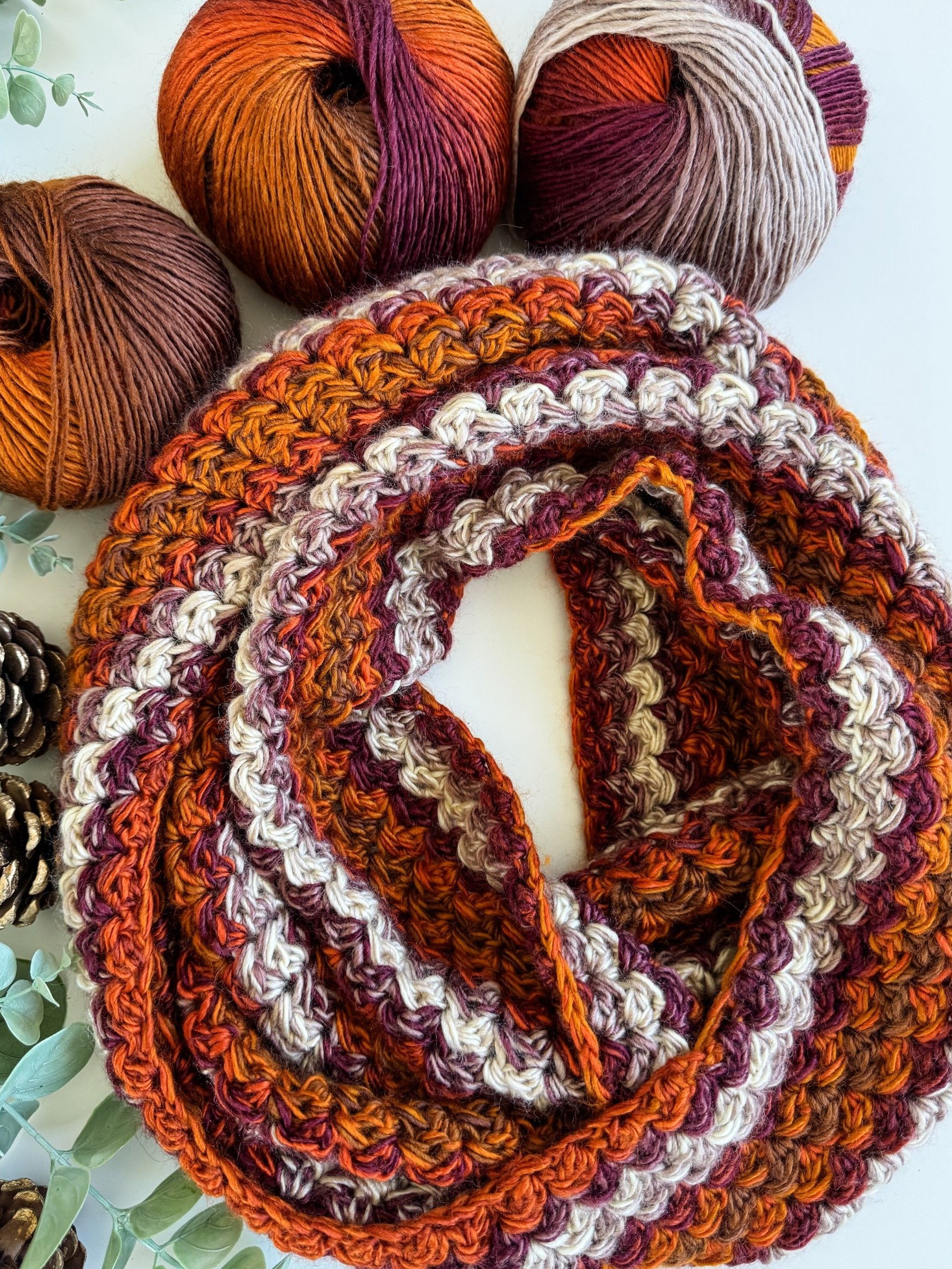 Chunky Suzette Infinity Scarf Crochet Pattern product image (8)