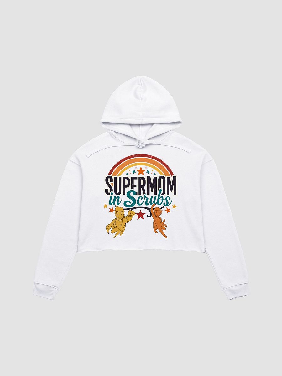 Supermom in Scrubs Retro Crop Hoodie product image (2)