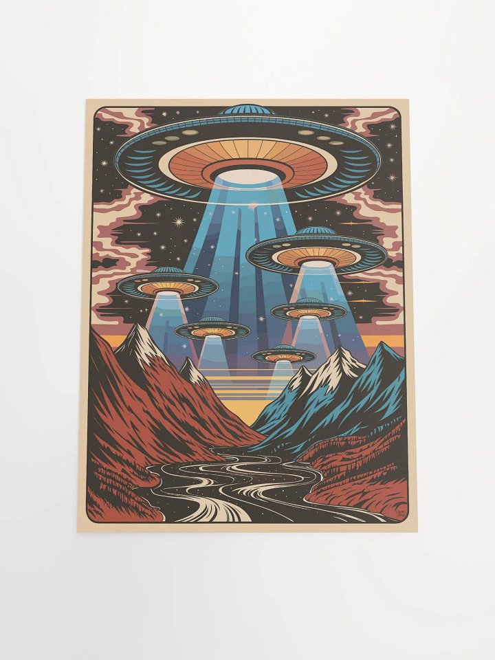 UFO Invasion Poster product image (1)