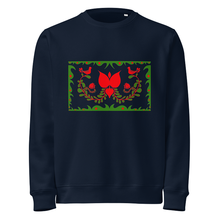 Hungarian Deep Blues Lovebirds Organic Sweatshirt product image (1)