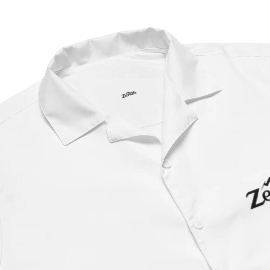 Zenith Unisex White Hawaiian Shirt - UPF50+ Sun Protection product image (5)