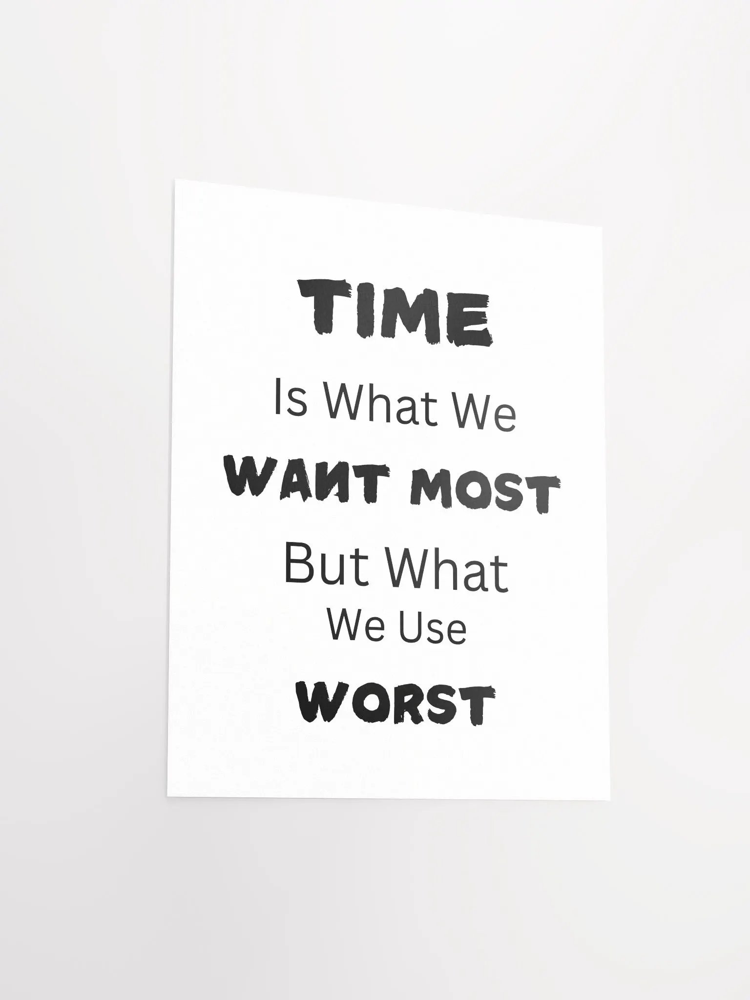 Time Awareness Motivational Poster product image (4)