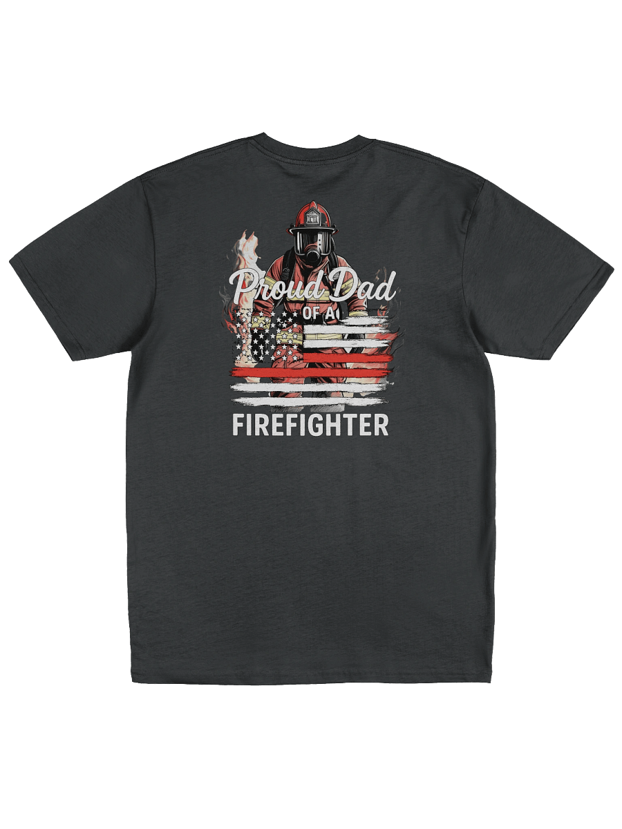 Proud Dad Firefighter Graphic T-shirt product image (10)