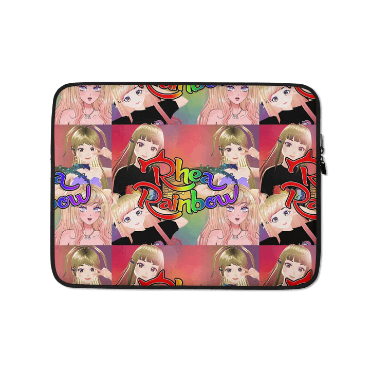 🌈Rhea Rainbow "POGgression" Laptop Sleeve! product image (1)