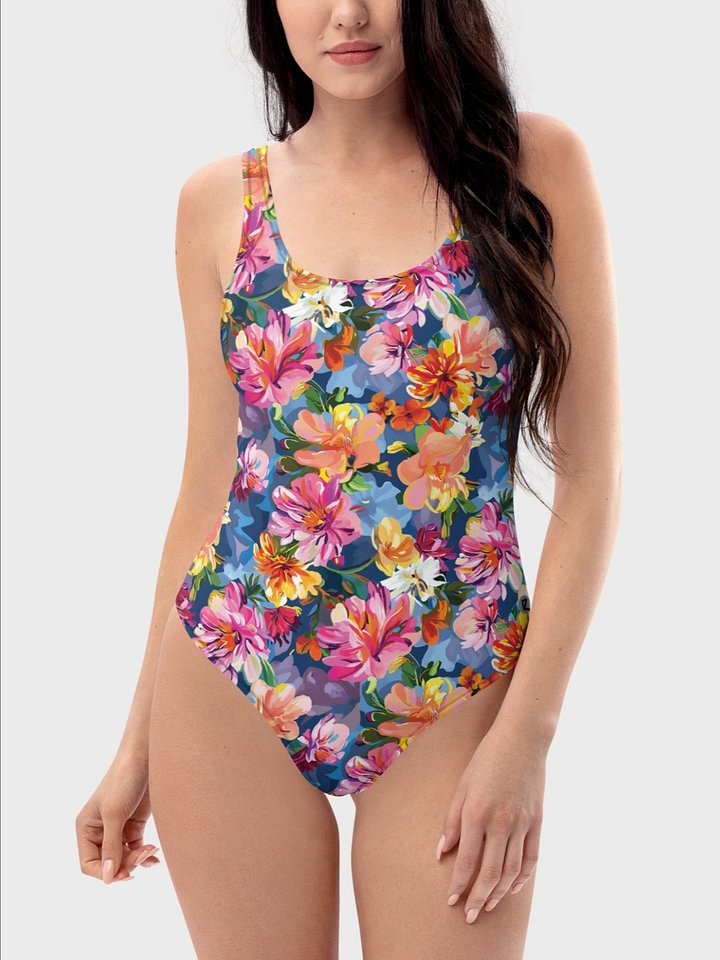 One-piece Swimsuit "Bold Abstract Florals" product image (2)
