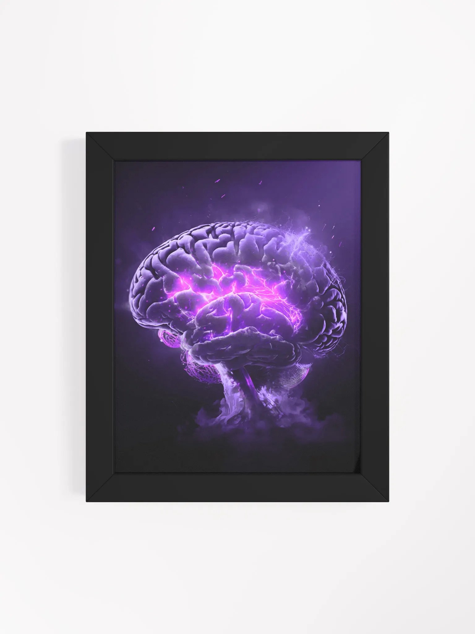 Remyelinating Brain (Framed Matte Print) product image (4)