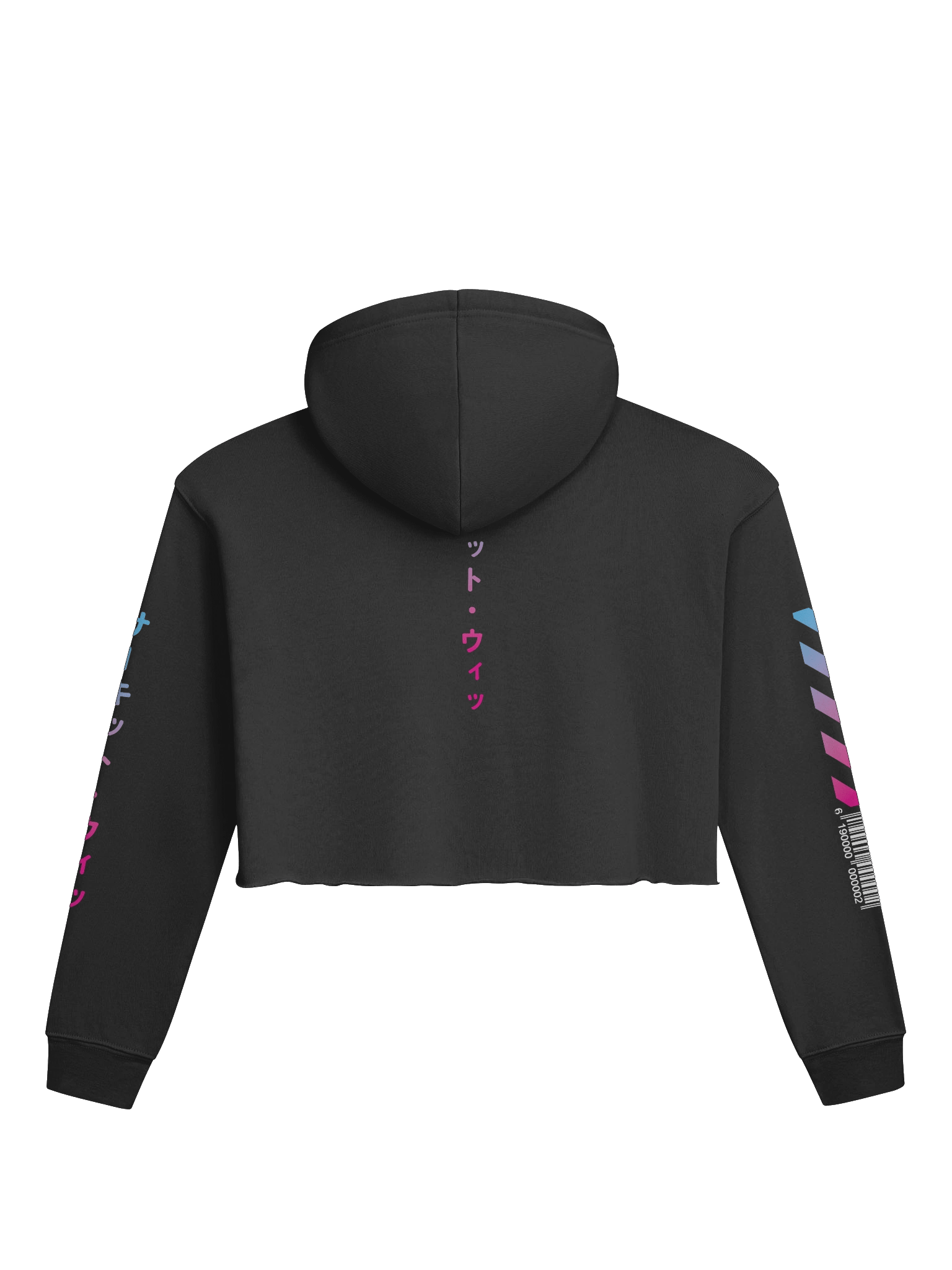 Circuit Witch & PuuPuu The Space Pig Cyberpunk Style - Crop-Top Hoodie (S-2XL) product image (2)