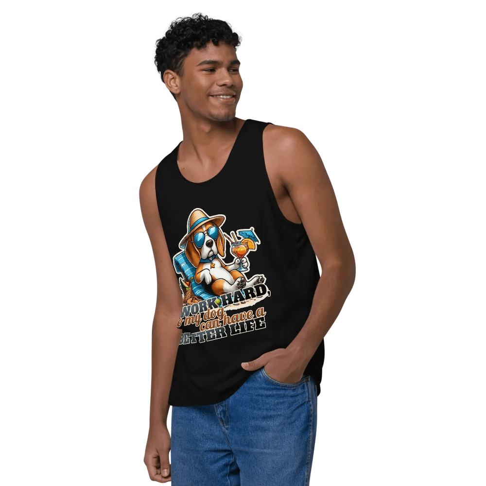 Work Hard - Beagle Beach - Tank Top product image (22)