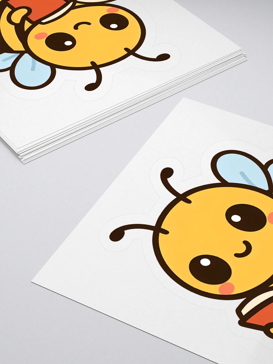 Adorable Bee with Book Sticker product image (4)
