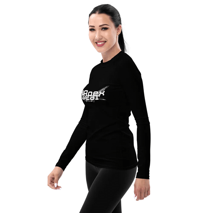 Women's Rash Guard - Black - White HApex Gear White Logo product image (1)