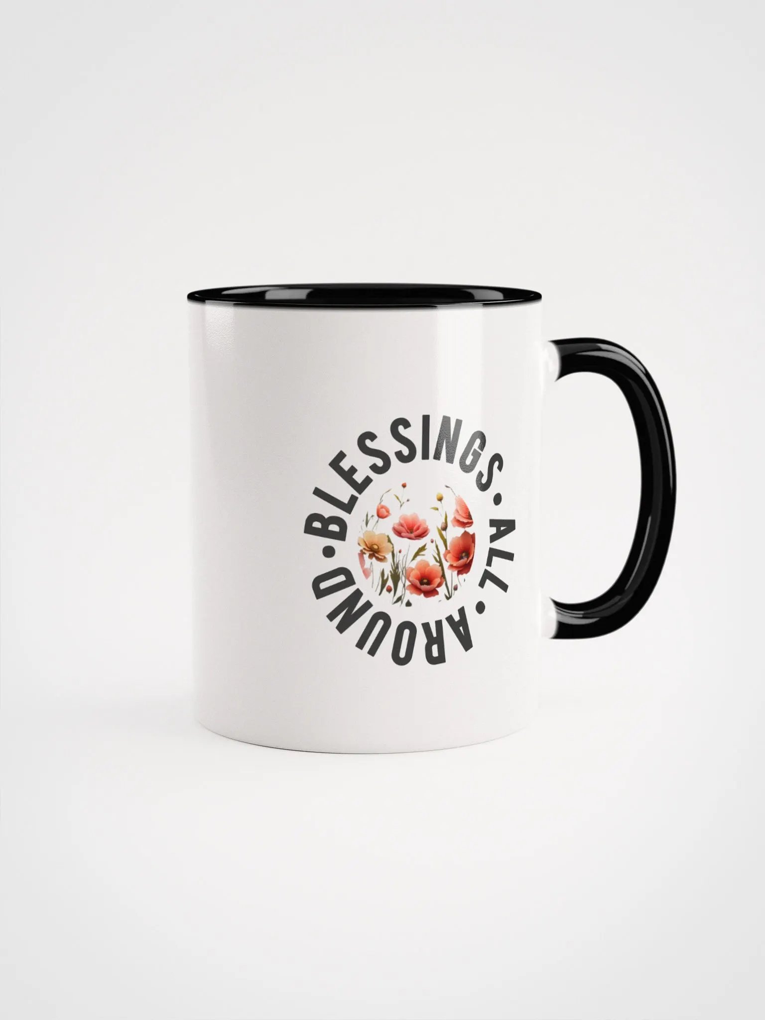 Vibrant Floral Symphony Ceramic Mug product image (3)