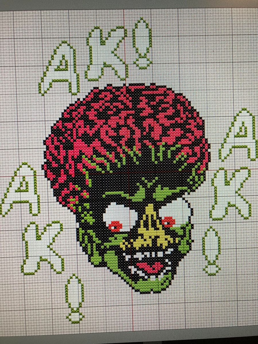 Mars Attacks cross stitch pattern product image (1)