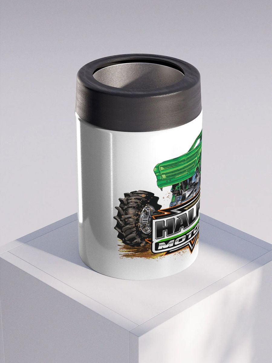 HALF ASSED MOTORSPORTS METAL KOOZIE product image (1)