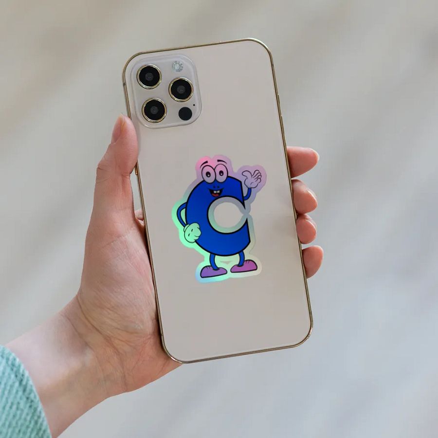 C Holographic Cartoon Character Sticker product image (8)