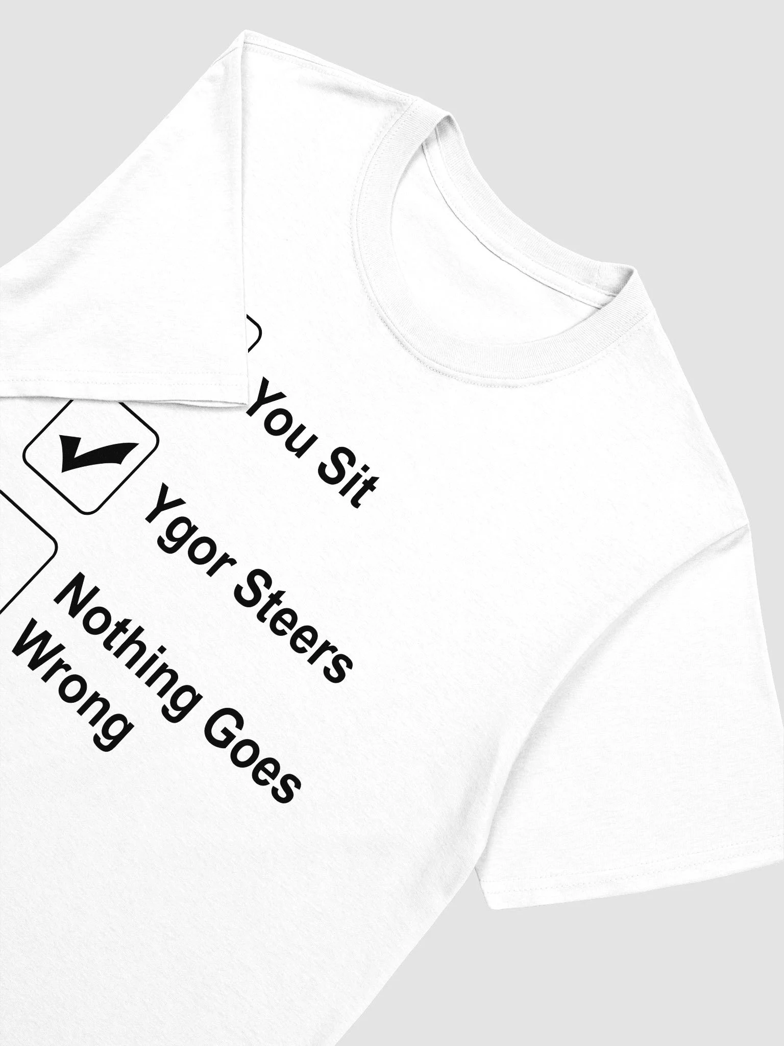 You Sit Ygor Steers Nothing Goes Wrong T-Shirt product image (4)
