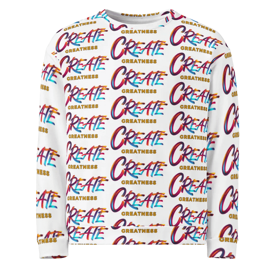 Create Greatness Vibrant Visionary All over Logo Print Sweatshirt product image (4)