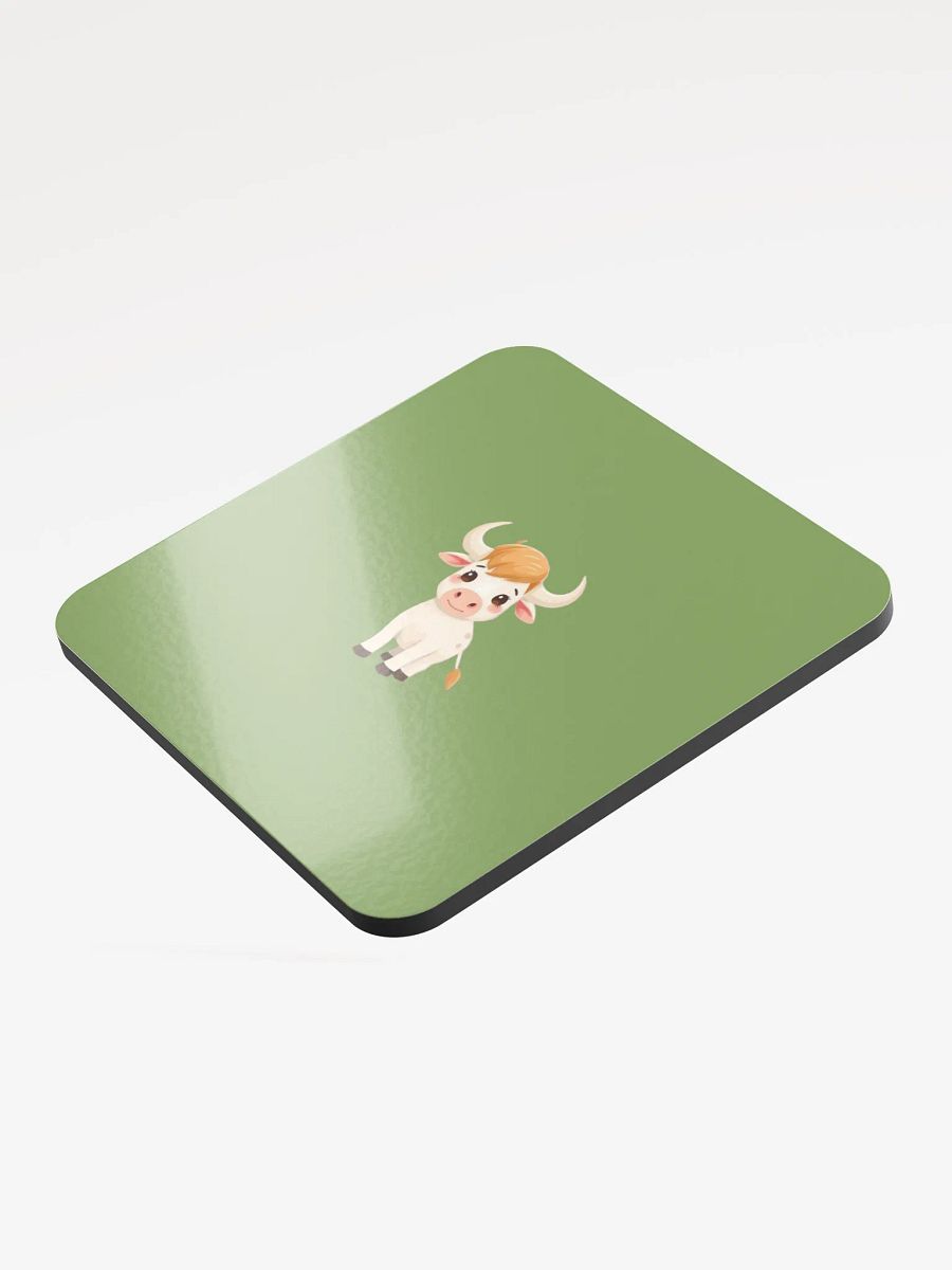 Charming Bull Glossed Cork Coaster product image (3)