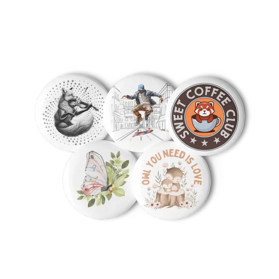 Owl You Need is Love Pin Button Set product image (3)