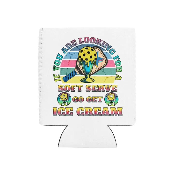 Soft Serve Go Get Ice Cream Pickleball Trophy Treat Can Cooler product image (1)