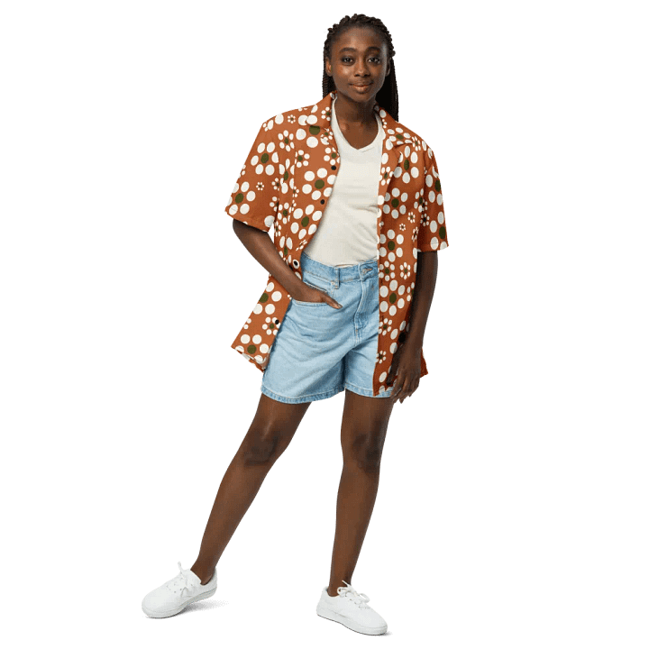 Mexican Floral TerracottaHawaiian Shirt product image (1)