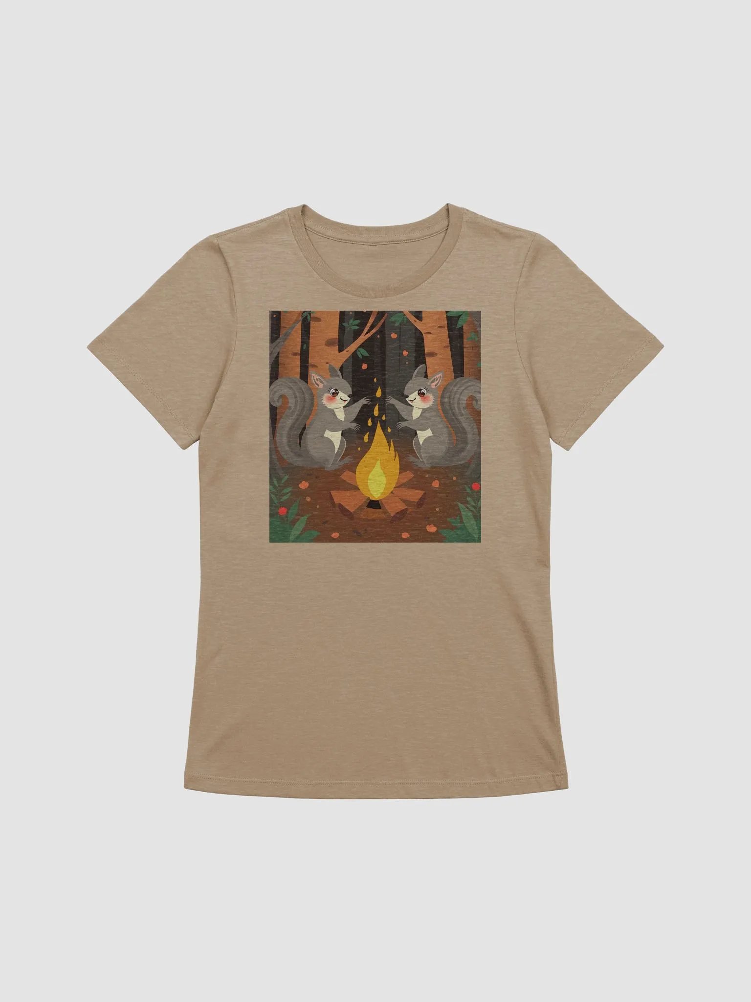 Whimsical Campfire Squirrels Women's T-Shirt product image (1)