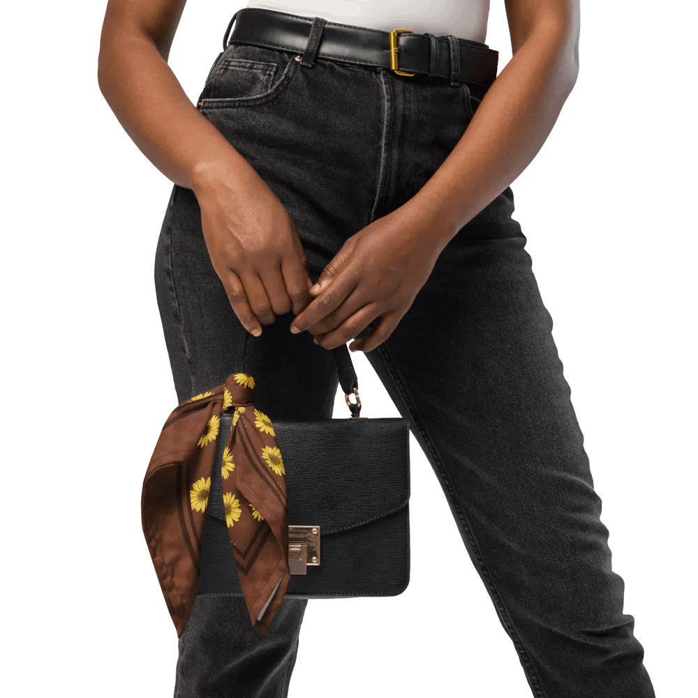 “Helianthus Sunflower Polka Dot” Bandana product image (4)