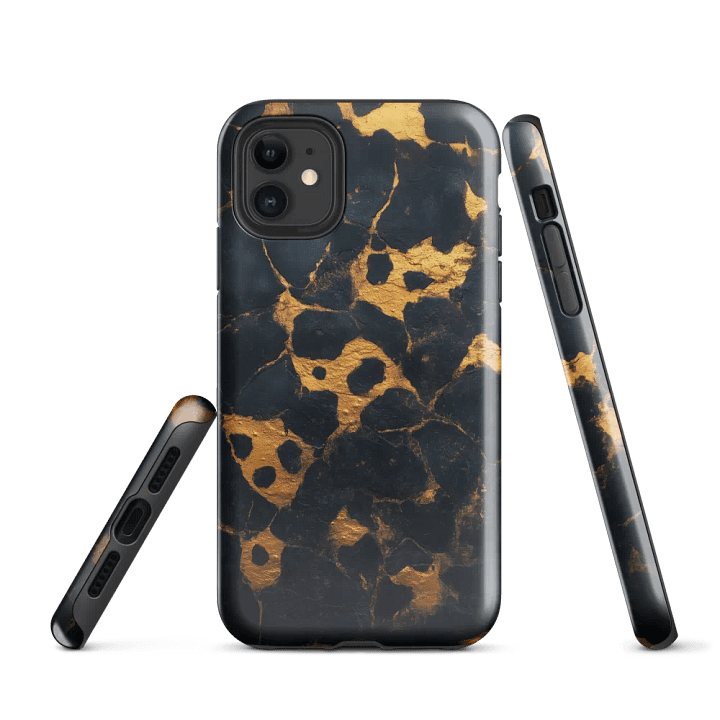Gold Black Leopard Spots - Tough Phone Case product image (1)