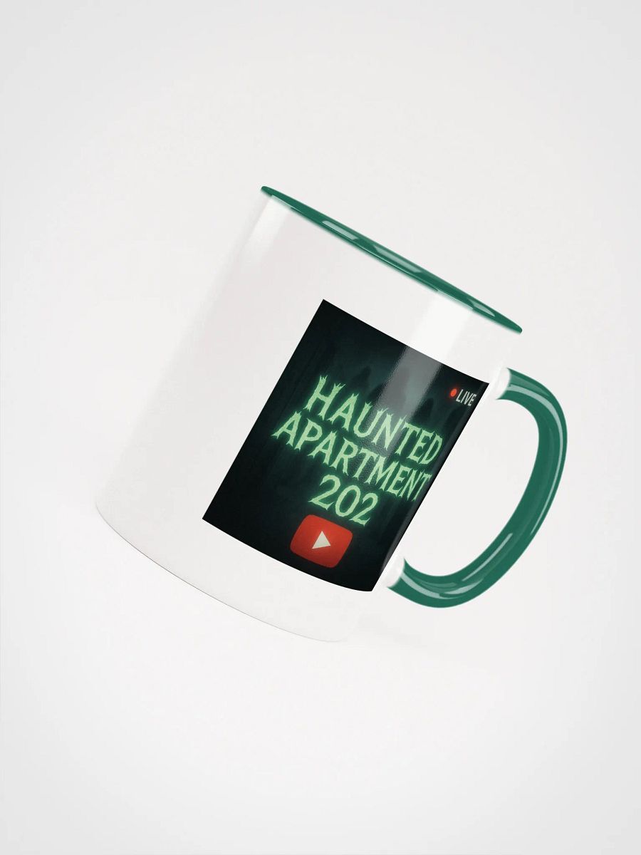 Haunted Apartment 202 Mug (White & Green) product image (7)
