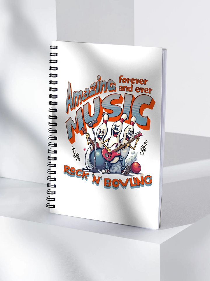 Amazing Music Rock N Bowling Spiral Notebook product image (1)