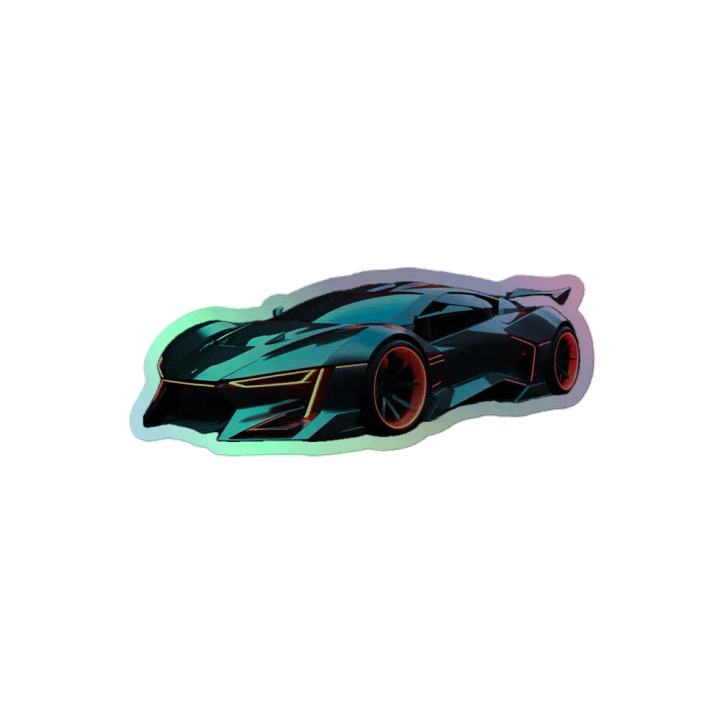 Futuristic Ride Holographic Sticker Set product image (2)