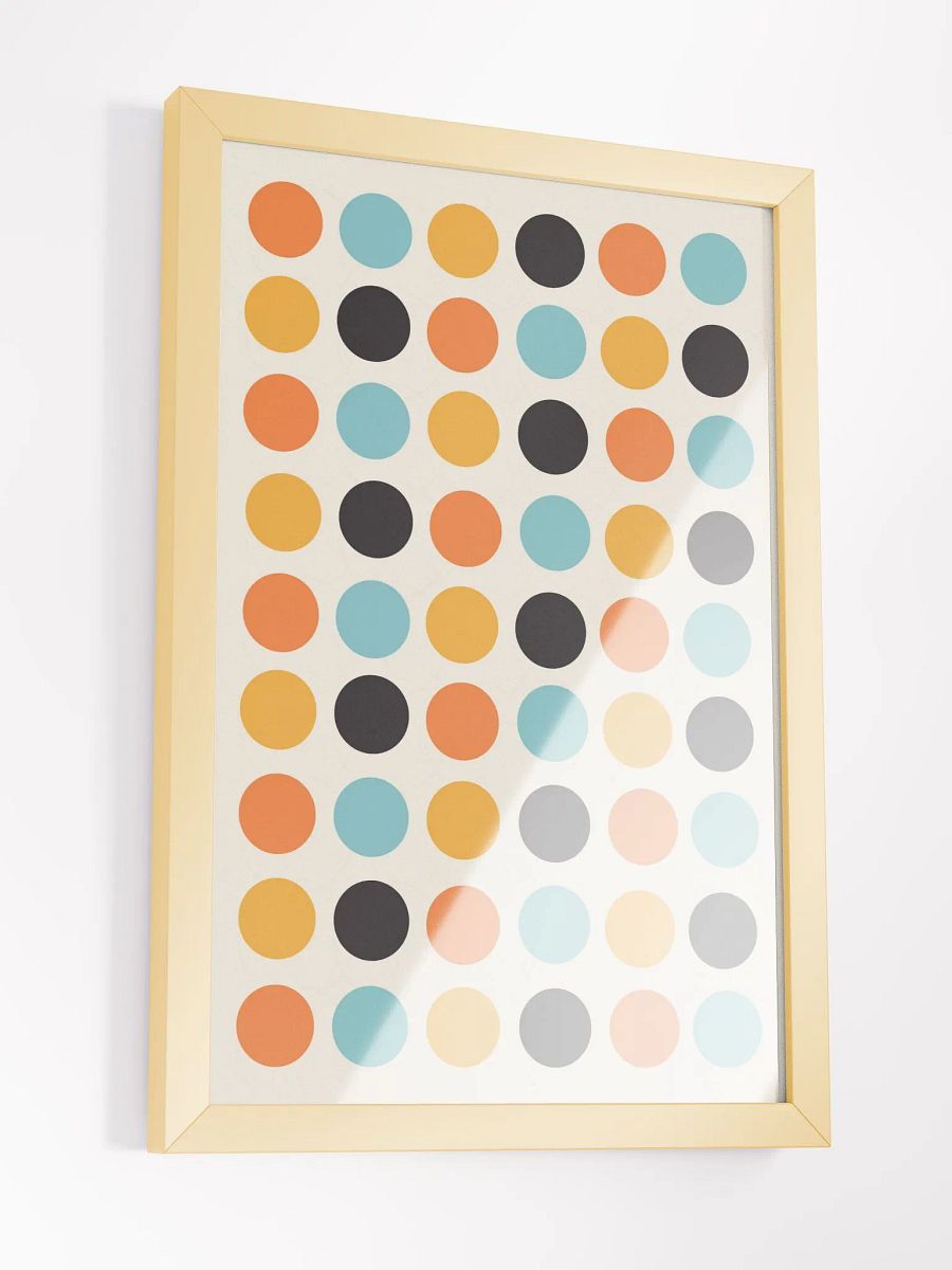 Vibrant Grid Circles Art Print | Modern Wall Art with a Playful Edge product image (4)