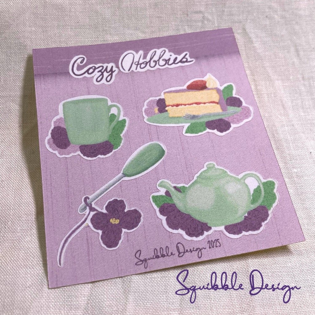Mini Paper Sticker Sheet - Cozy Hobbies product image (1)