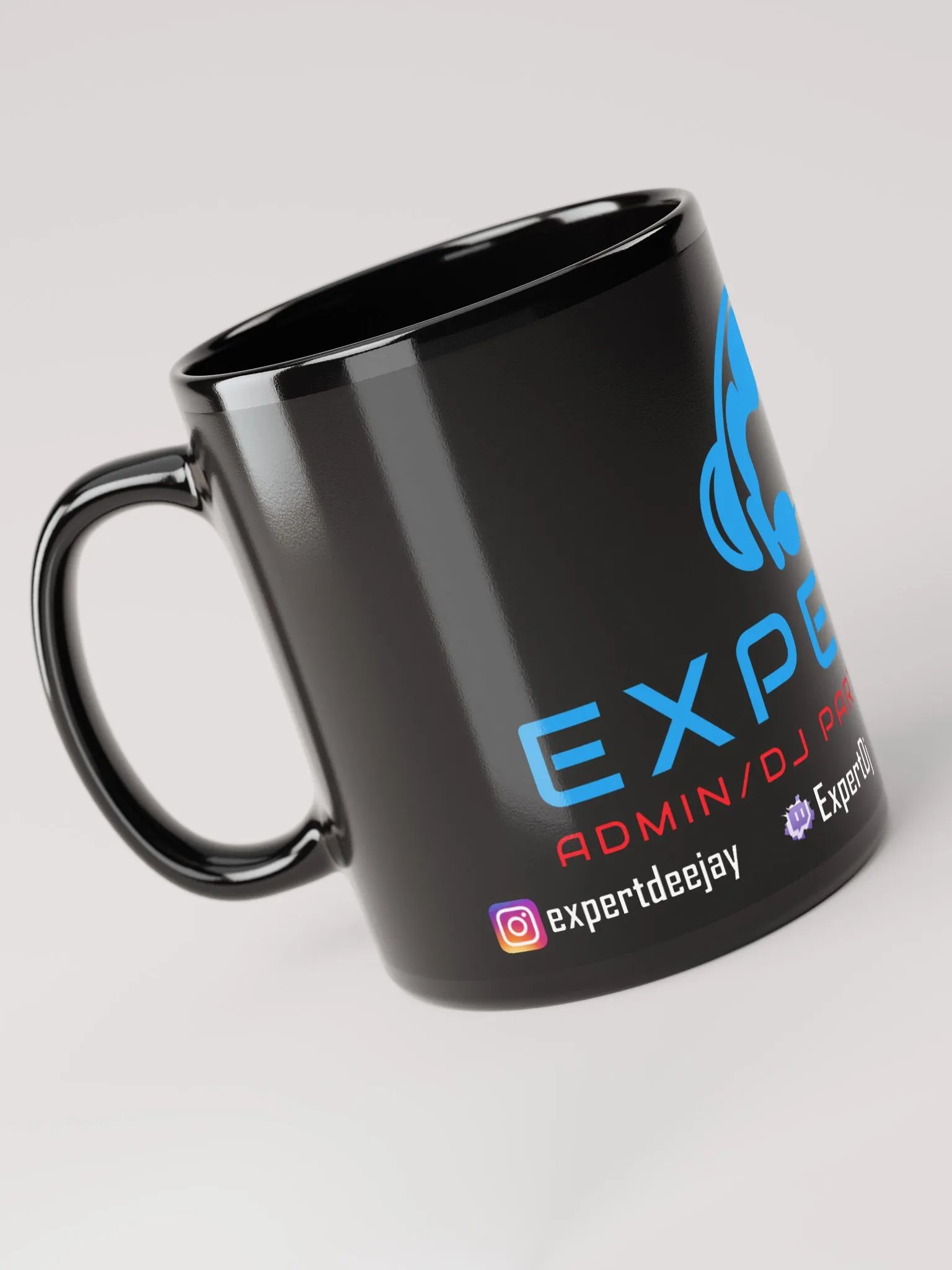Glossy Mug Black Type 2 product image (5)