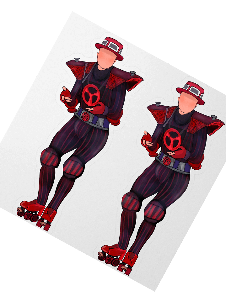 Red Caboose (C.B) 2x Sticker – Starlight Express product image (2)