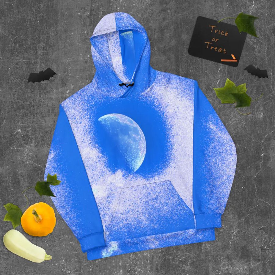 Original Disintegrating Moon Unisex Pull Over Hoodie product image (9)