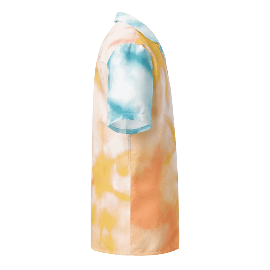 Pastel Colored Tie Dye All-over Printed Hawaiian Shirt product image (5)