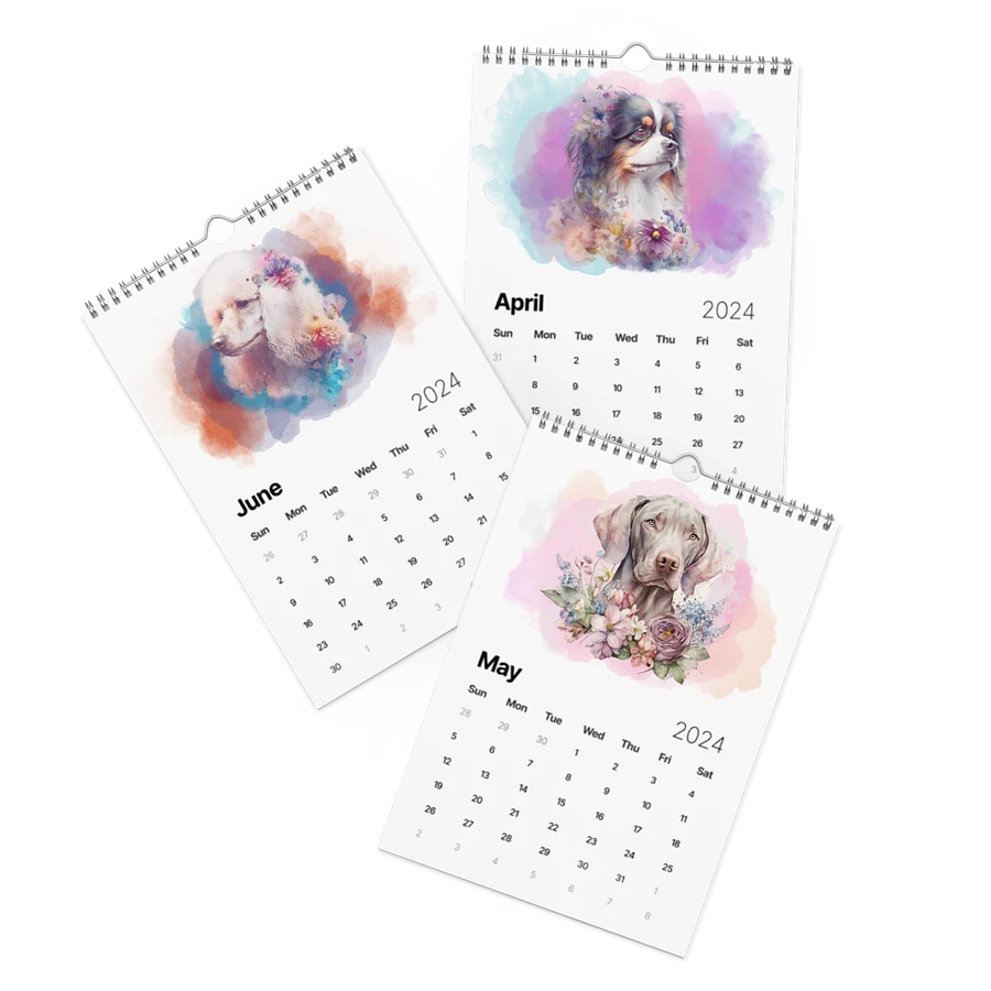 Watercolor Dogs 2024 Wall Calendar, 12 Month product image (6)