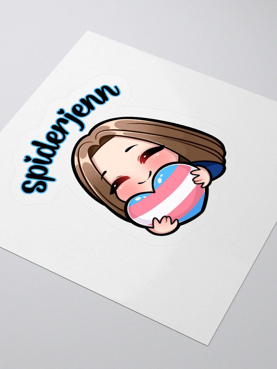 SpiderJenn Trans Heart Sticker product image (3)