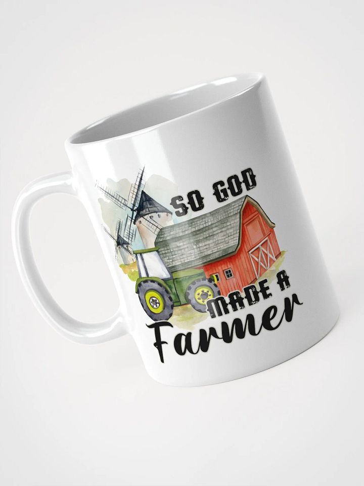 "so god made a farmer" white Mug product image (2)