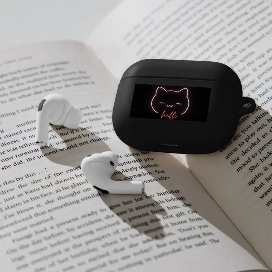 Neon Kitty Greetings AirPods Case product image (15)