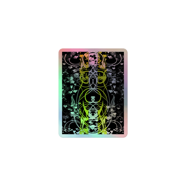 Demigender Pride Flag Sticker (Flourish Variation) product image (1)